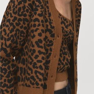 Mango Animal Print Cardigan